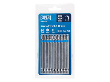 Насадка крестообразная PH2 90мм 10шт EXPERT SE8502-90, STARTUL
