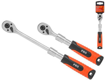 Трещотка 3/8" 72зуб. 220-320мм телескоп. PRO-47038