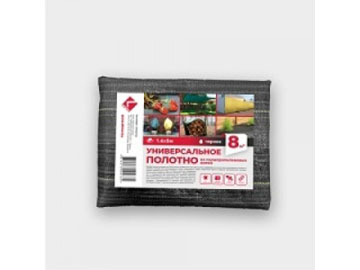 Полотно укрывное универсальное ПП/ПЭ 1.6х5м 8м2 черное, LIHTAR