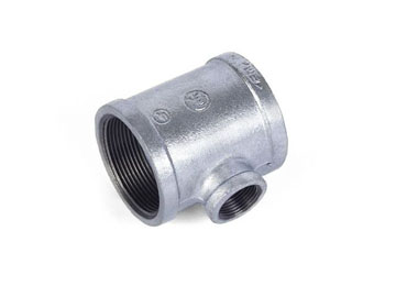 Тройник ред. 1 1/2" х1/2" чугун оцинк., AV Engineering