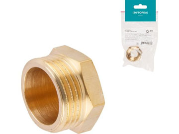 Футорка 1" нар. х1/2" вн., инд.упак., AV Engineering