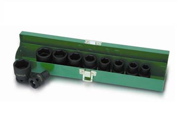 Набор головок ударн. 1/2" 10-24мм 6гр. 10шт., TOPTUL