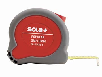 Рулетка 5м/19мм "Popular" PP 5m , SOLA