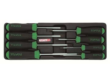 Набор-сет отверток TORX 8шт. 136х364мм, TOPTUL