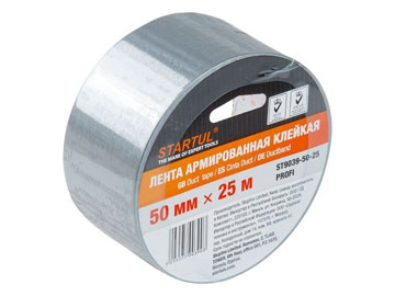 Лента армированная клейкая 50ммх25м PROFI ST9039-50-25